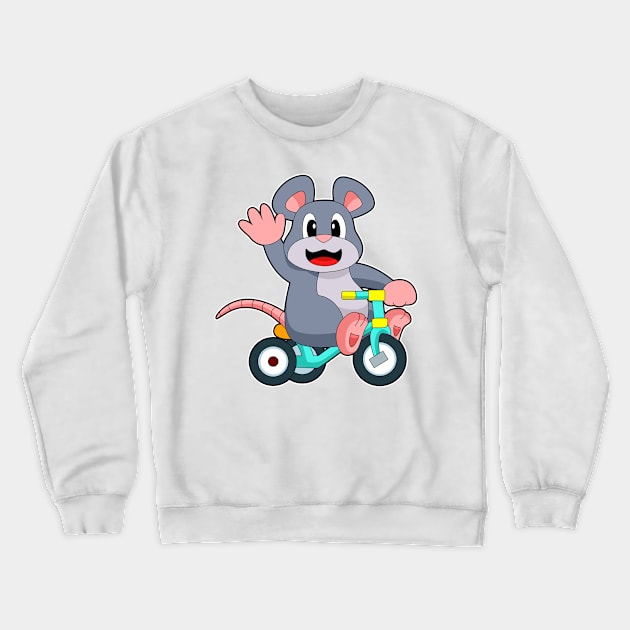 Rat Bicycle Crewneck Sweatshirt by Markus Schnabel